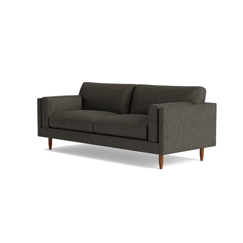 Skinny Fat Sofa ("85"), Performance Weave - Onyx