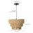 Rope Woven Pendant Light, 3-Tier Shade, Adjustable Hanging Ceiling Light Fixture for Dining Room Kitchen Island-652177029