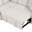 Canapé-lit modulaire convertible en U de 107,1 po pour salon, beige-617689996