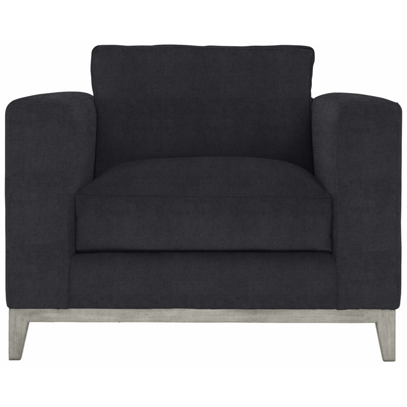 Noel 40" Wide Armchair, Akiko Graphite Performance 5534-011, Antique White