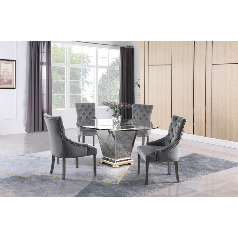 Seaford Round Dining Table, L 54 po x l 54 po