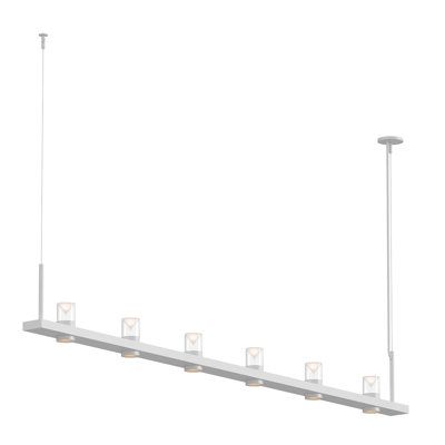 Luminaire suspendu linéaire à DEL 6 lumières pour îlot de cuisine Intervals®