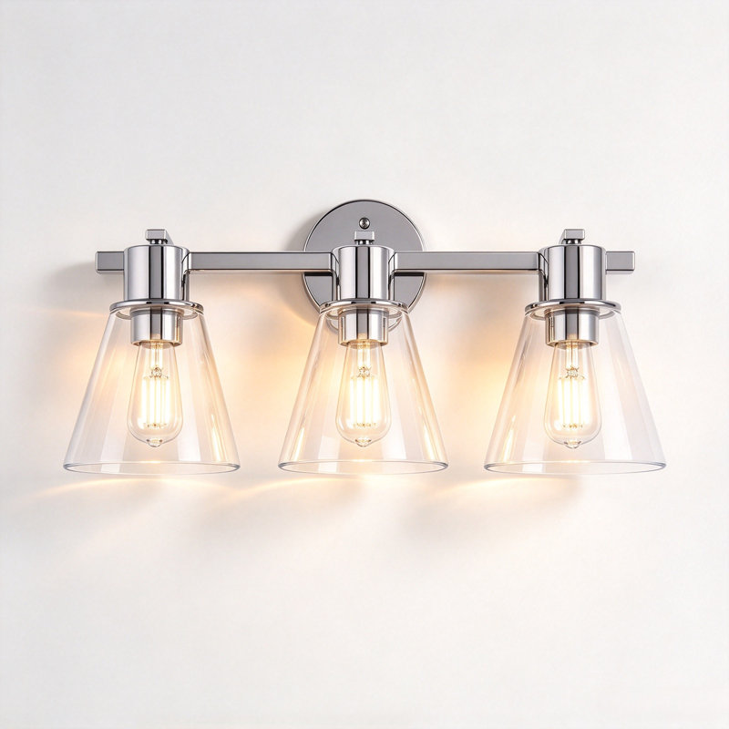 3 - Light LED Vanity Light, Chrome