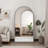 Iron Arch Retro Full Length Mirror With Supporting Feet-197670389