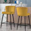 Catharina Upholstered Counter Stool with Metal Frame-1300344402