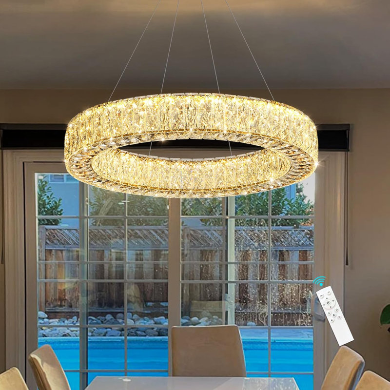 Lustre en cristal Glam, Doré