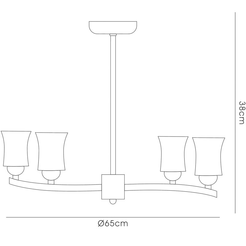 Waville Glass Semi Flush Mount