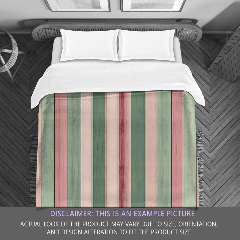 Vertical Striped Bedding, King Comforter