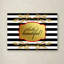 «Gold Hello Beautiful» par LightBoxJournal, reproduction d'art textuel sur toile-21937054