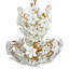 Murano Monumental Modernist Flower Glass Gilt Chandelier-91948625-91948632-131072754