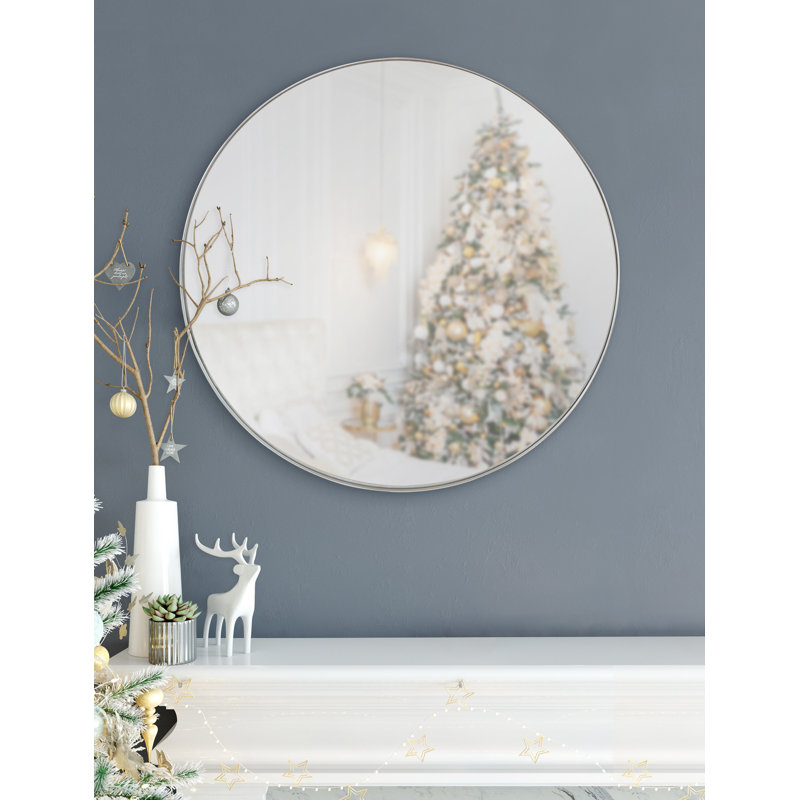 Iker Metal Flat Mirror, Silver, 22.5" x 22.5"