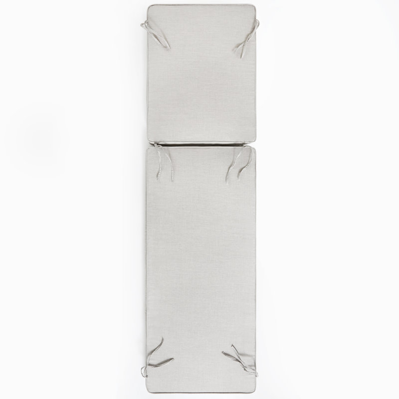 Wayfair Custom Outdoor Chaise Cushion With Sunbrella Fabric, Cast Silver Sunbrella®, 24" x 73"