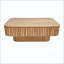 Table basse cannelée à plateau relevable avec rangement dissimulé et mécanisme de fermeture en douceur-371722168