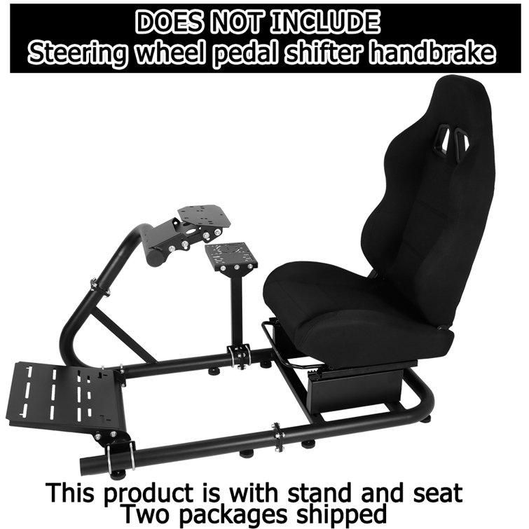 Anman Racing Simulator Wheel Stand with Seat fit Logitech Thrustmaster NO  Steering Wheel Pedal & Reviews