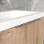 Meuble-lavabo mural 48 po avec lavabo et armoire latérale, portes à fermeture douce, 00112Imox2-0366IMO-0612GWH (KD-Packing)