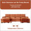 Canapé modulaire à assise profonde avec repose-pieds et canapé-lit Corduroy-1298031051