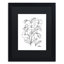 « simple fleur doodle », impression sur toile encadrée-19607757-19607759-70583038