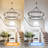 48 - Light Stainless Steel Dimmable Wagon Wheel Chandelier-1897002355