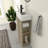 Compact Bathroom Vanity Engineered Wood Natural Ash Small Space Elegance
