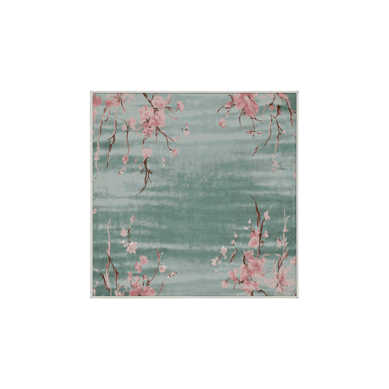 Tapis vert lavable à la machine, Carré 8 pi