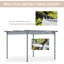 Auvent rétractable Outsunny 11,5 pi x 11,5 pi, structure en acier gris avec protection UV pour patio et jardin