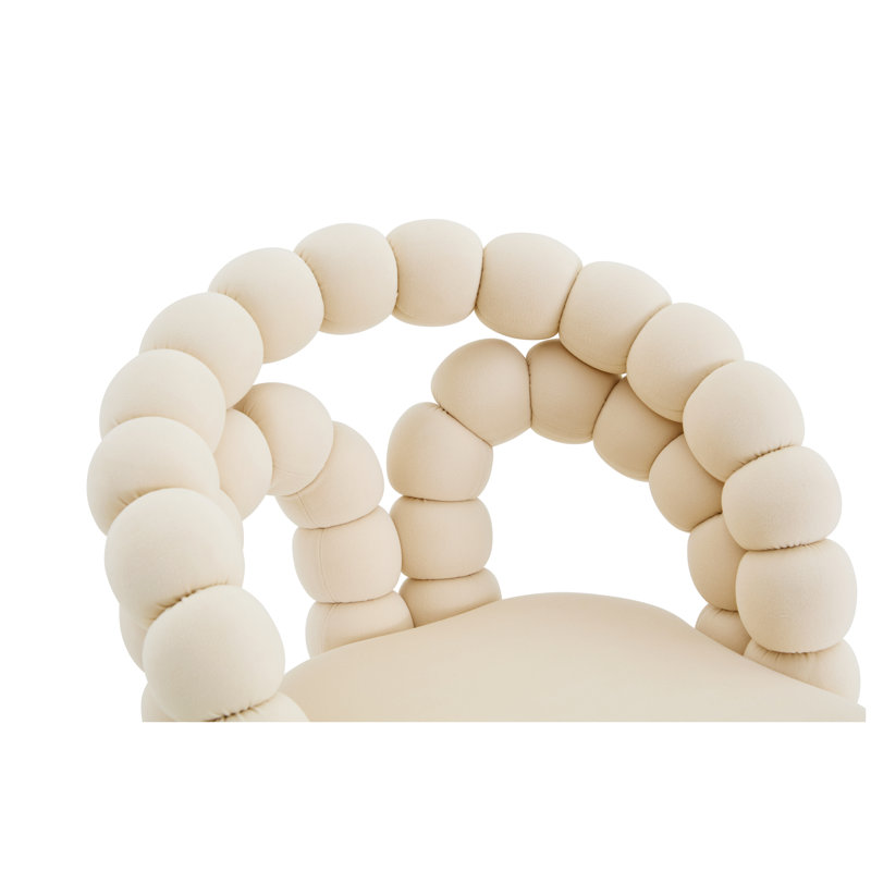 Chaise de bureau pivotante en velours Modern