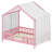 Toddler House-Shaped Bed with Overhead Canopy and Enclosed Safety Sides-1567962950-1567962948