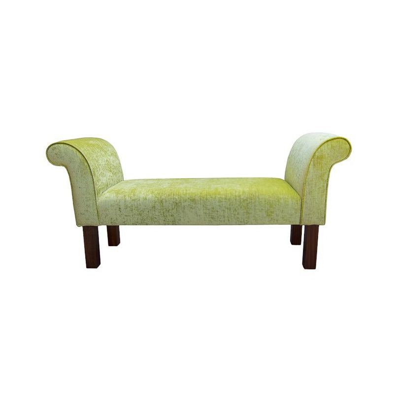 Medium Settle Bench, Green, Solid Colour