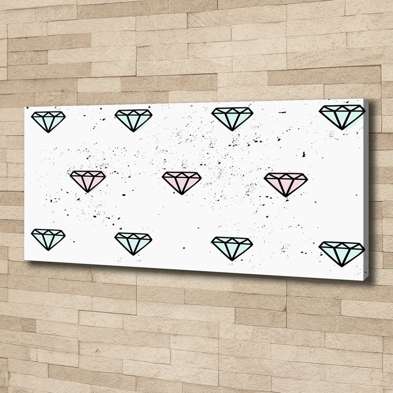 Diamonds - Wrapped Canvas Print