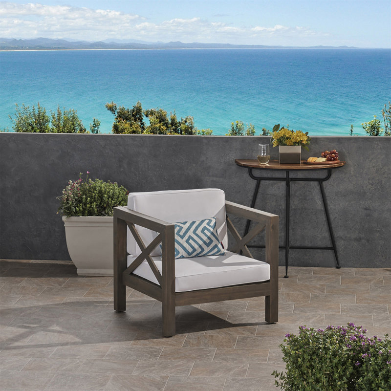 CHAISE CLUB BRAVA, Blanc, Gray