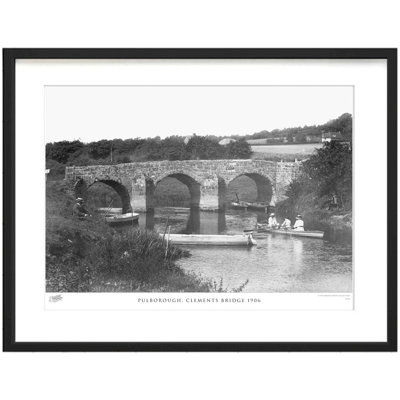 Pulborough, Clements Bridge 1906 by Francis Frith - Single Picture Frame Print