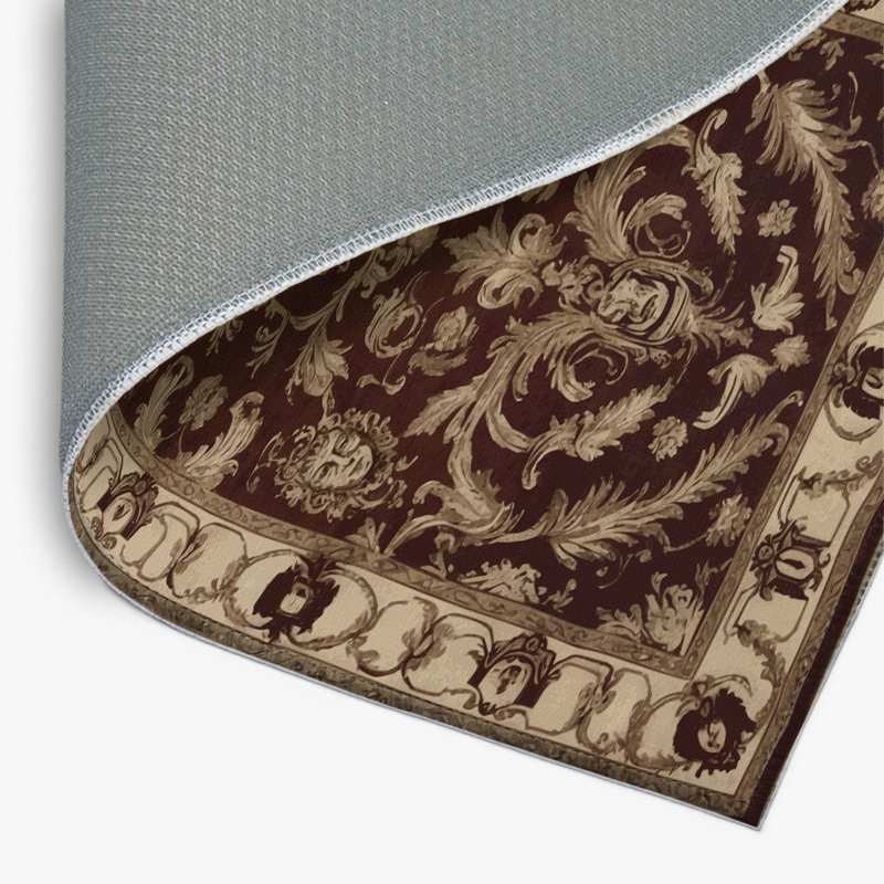 Tapis d'intérieur et d'extérieur brun français, Rectangulaire 2 pi x 3 pi