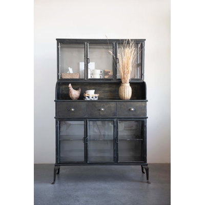 Camila Antique Metal Dining Hutch by Langley Street