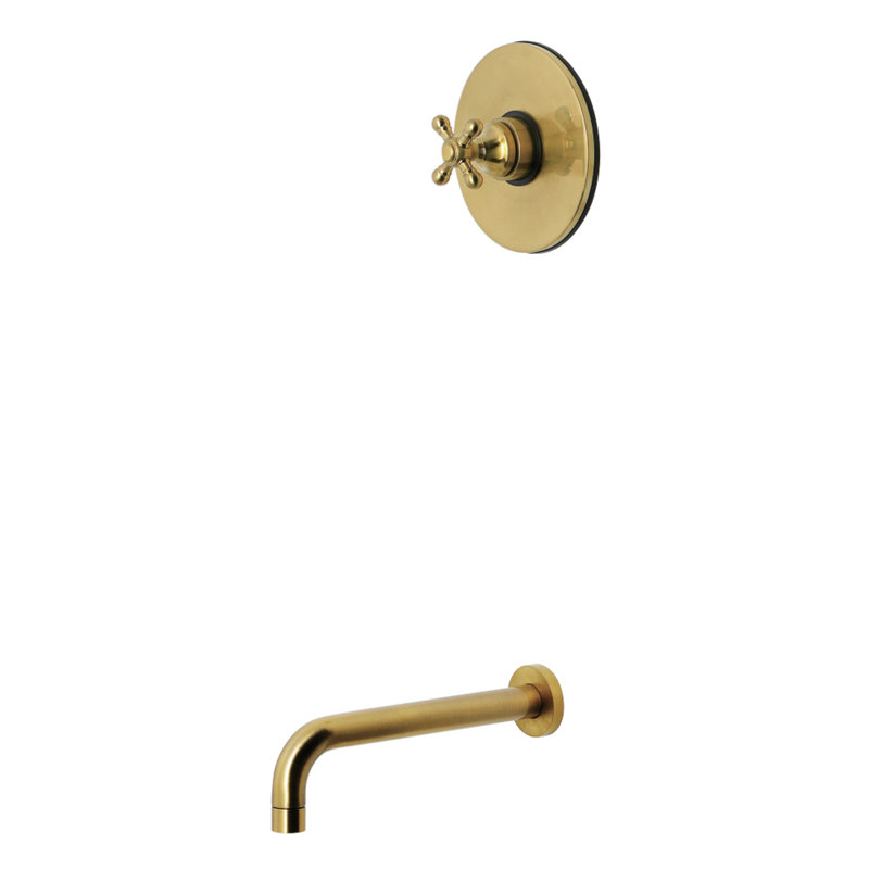 Kingston Brass Metropolitan Single-Handle Pressure Balanced Tub Faucet, Brushed Brass