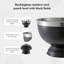 Buckingham Premium Wine Cooler Large Punch Bowl Stainless Steel Champagne Ice Bucket with Rolled Edge 17.5 litres 40 cm