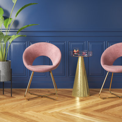 Fauteuil Papasan en velours de 19,7 po Lunabelle