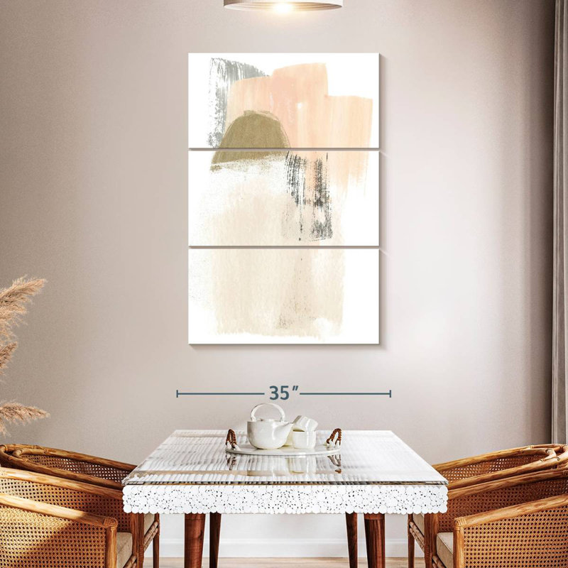 Avery Blush Abstract V, 50" H x 32" W