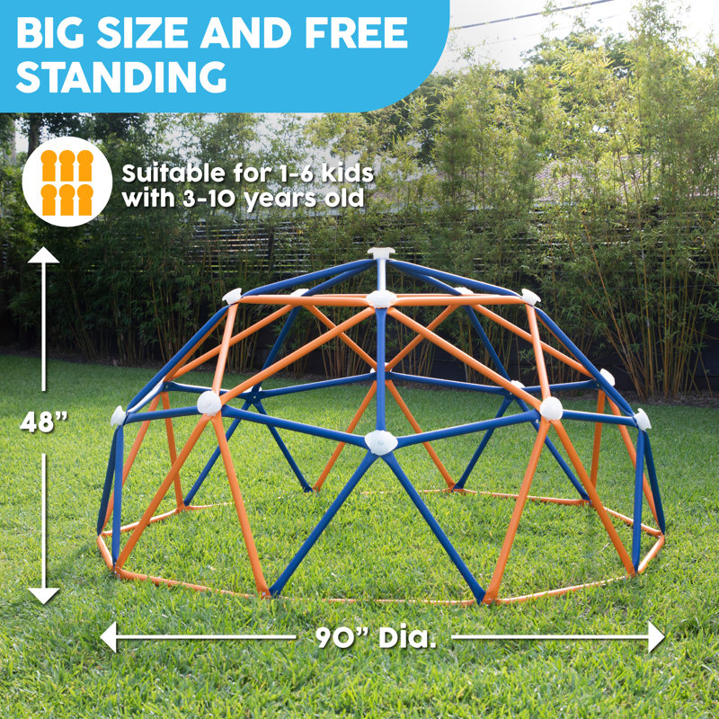 Big Sky 7.5' Blue and Orange Steel Climbing Dome