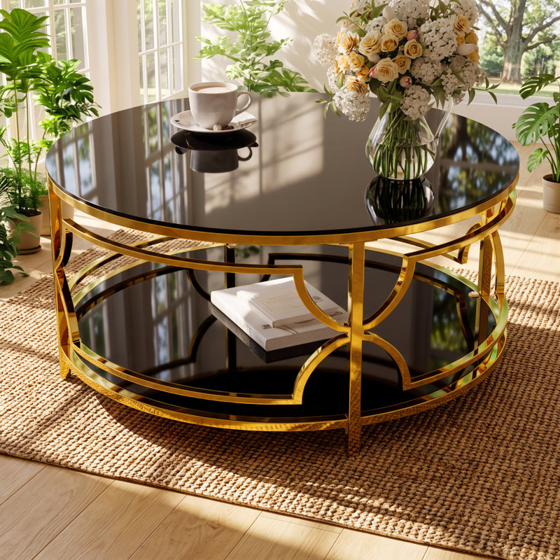 Tempered Glass Top Coffee Table