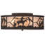 Rustic Lodge 4 - Light Flush Mount