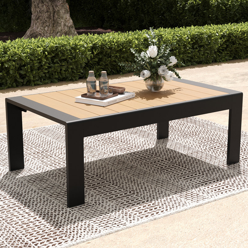 Table de bout rectangulaire en aluminium
