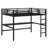 Metal Loft Bed With Power Outlet And LED Lighted, Space-Saving-77729797