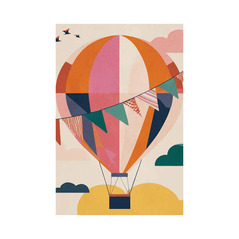 Hot Air Balloon III by Gaite - Gallery-Wrapped Canvas Giclée on Canvas, 66.04 cm H x 45.72 cm W  x  3.175 cm D