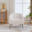 Fauteuil demi-tonneau capitonné avec pieds en métal-1287698101