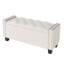 Banc de rangement rembourré en velours Maxxton-1781864038