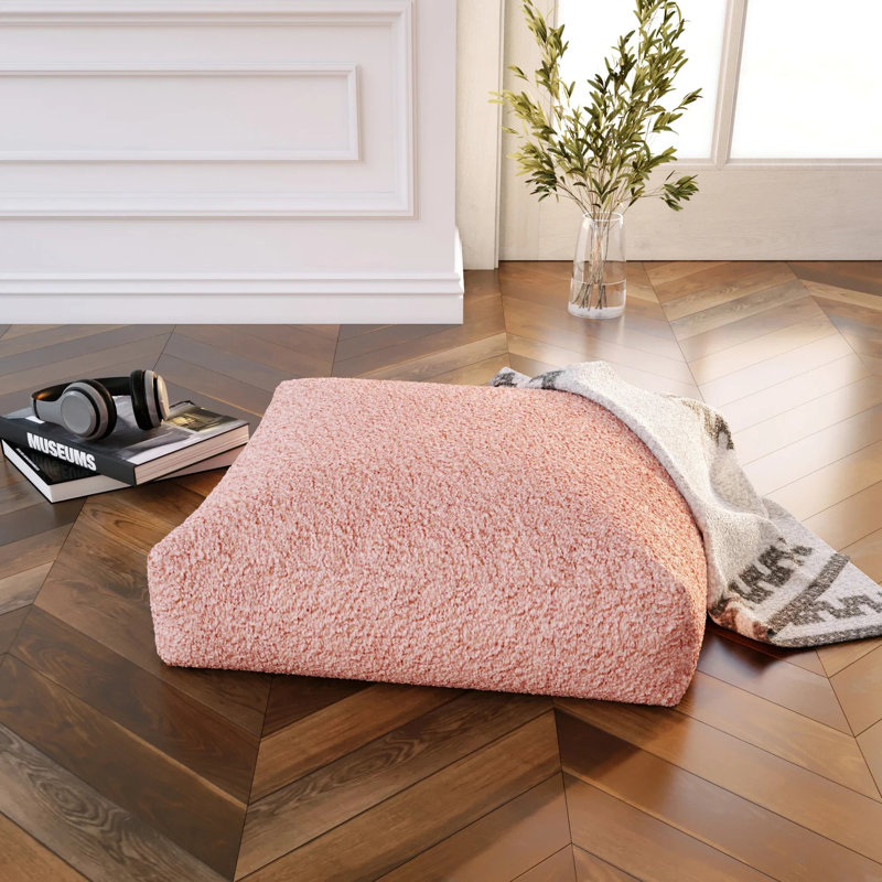 Coussin de sol carré, coussin de yoga haute densité en mousse avec housse amovible lavable à la machine et doublure résistante à l'humidité