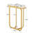 Gold End Table Side Beside Table for Living Room, Bedroom