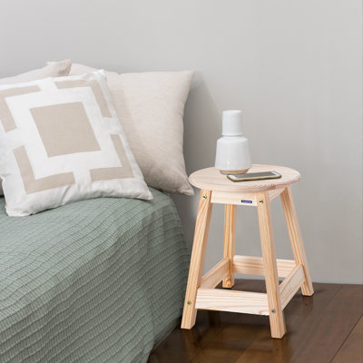 Tramontina Natural Pine Wood Stool Ø33 x 46.5 cm