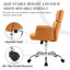 Chaise de travail pivotante en similicuir Caylin-1664664497