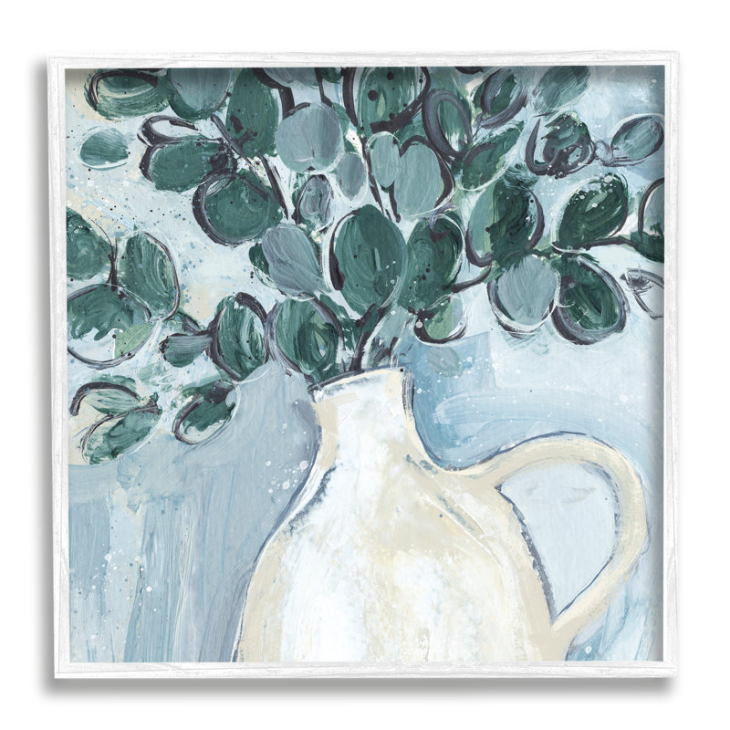Art mural texturé giclée moderne par Eucalyptus, H 17 po x l 17 po x P 1,5 po, Estampe numérique Farmhouse
